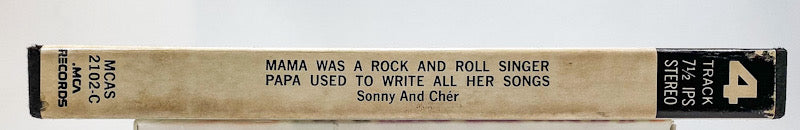 Mama Was A Rock And Roll Singer by Sonny And Cher Reel to Reel Tape 7.5 IPS MCA