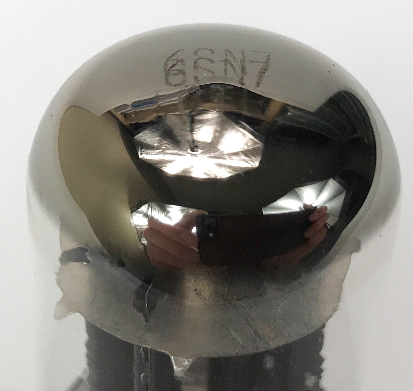 Delta 6SN7GTB Black Plate "O" Getter Balanced Vacuum Tube