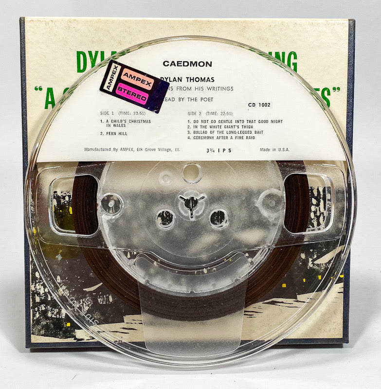 A Child's Christmas In Wales Dylan Thomas Reel to Reel Tape 3 3/4 IPS Caedmon