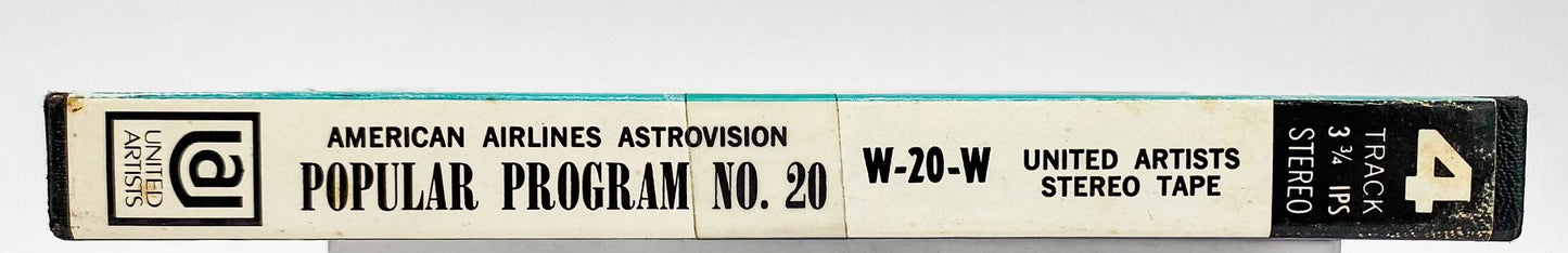 American Airlines Popular Program No. 20 Reel to Reel Tape 3 3/4 IPS United