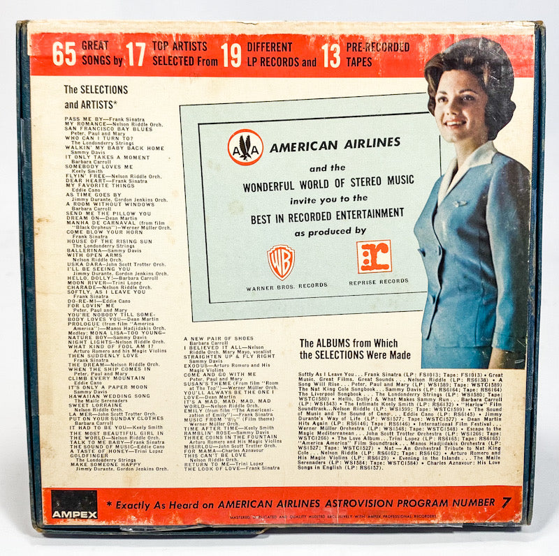 American Airlines Popular Program No. 7 Reel to Reel Tape 3 3/4 IPS United