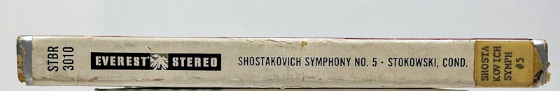 Shostakovich Symphony No 5 Stokowski Reel to Reel Tape 7 1/2 IPS Everest