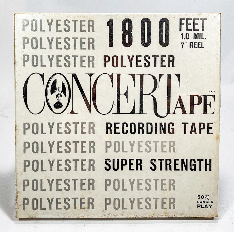 Concertape 1800 Feet 1.0 Mil 7" Reel To Reel Tape NOS Sealed