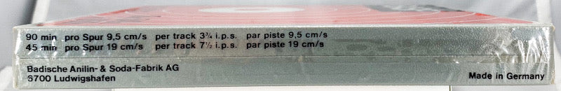 BASF LP 35 Long Play Reel Tape 18cm 540m 7 in 1800 ft New Sealed Made In Germany
