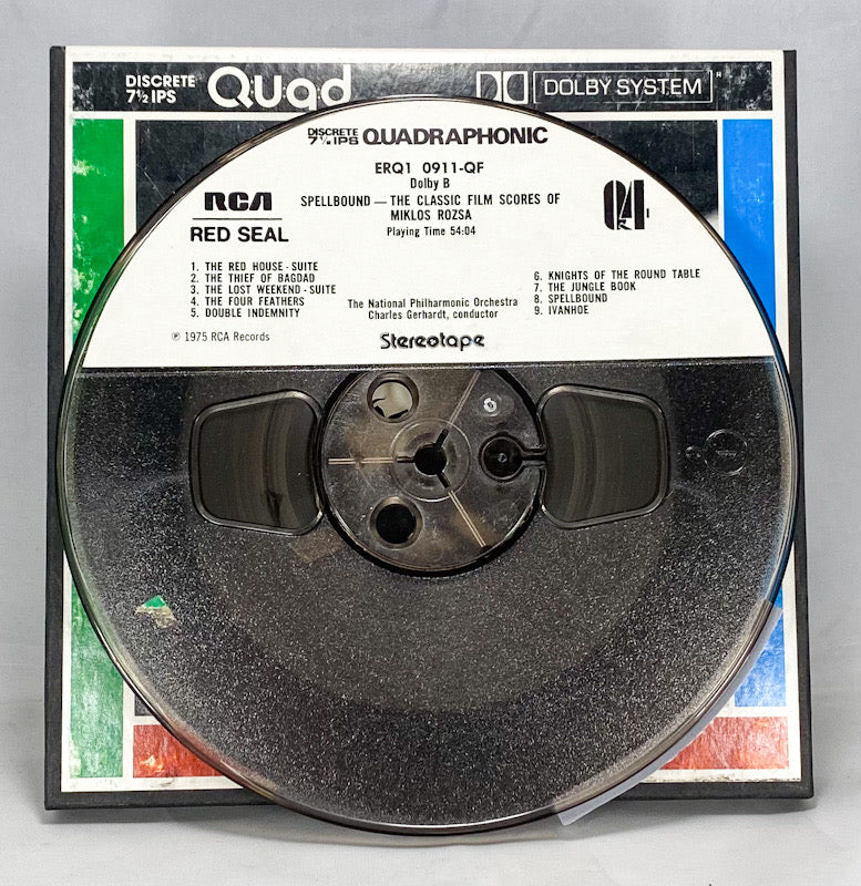 Spellbound Classic Film Scores Gerhardt Quad Reel to Reel Tape 7.5 IPS Dolby RCA