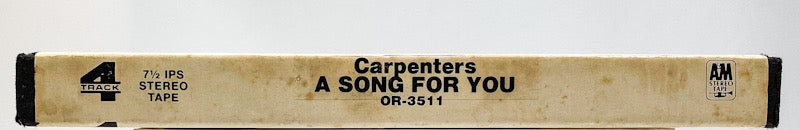 A Song For You by Carpenters Reel to Reel Tape 7 1/2 IPS A&M