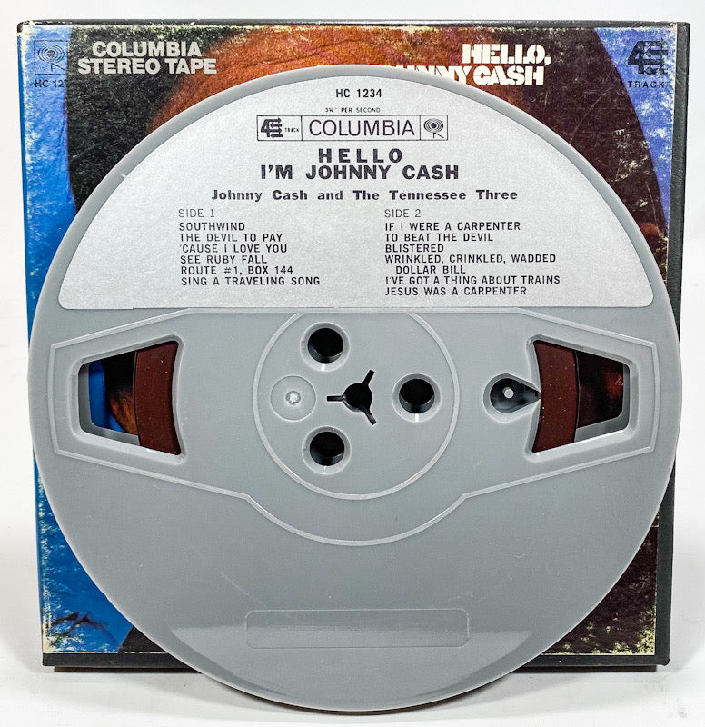 Hello I'm Johnny Cash by Johnny Cash Reel to Reel Tape 3 3/4 IPS Columbia