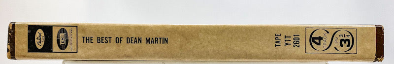 The Best Of Dean Martin by Dean Martin Reel to Reel Tape 3 3/4 IPS Capitol