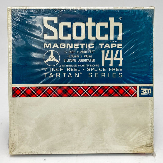 3M Scotch Reel To Reel Tape 144 2400 ft 7" Reel Tartan Series NOS Sealed