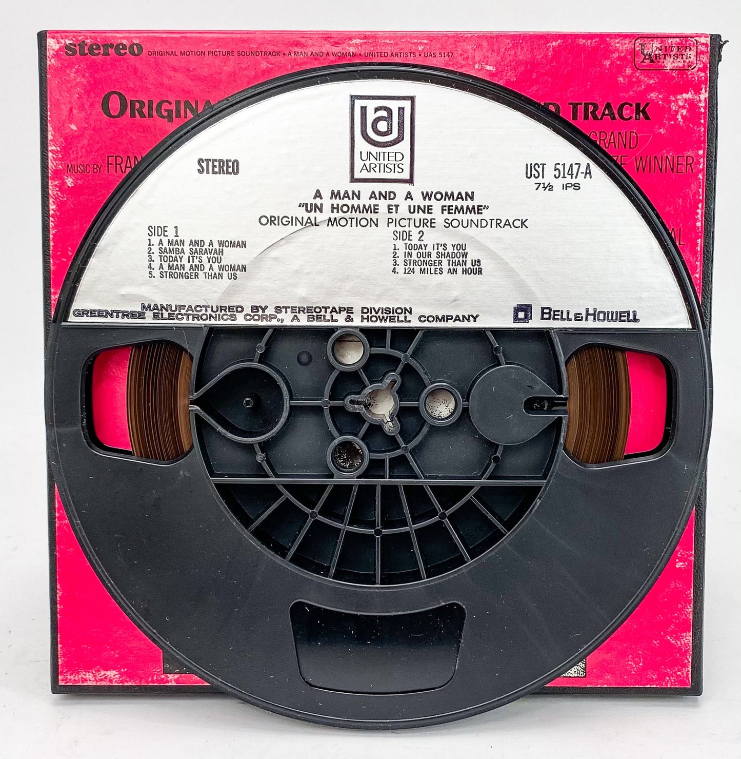 A Man And A Woman Soundtrack Reel to Reel Tape 7 1/2 IPS United