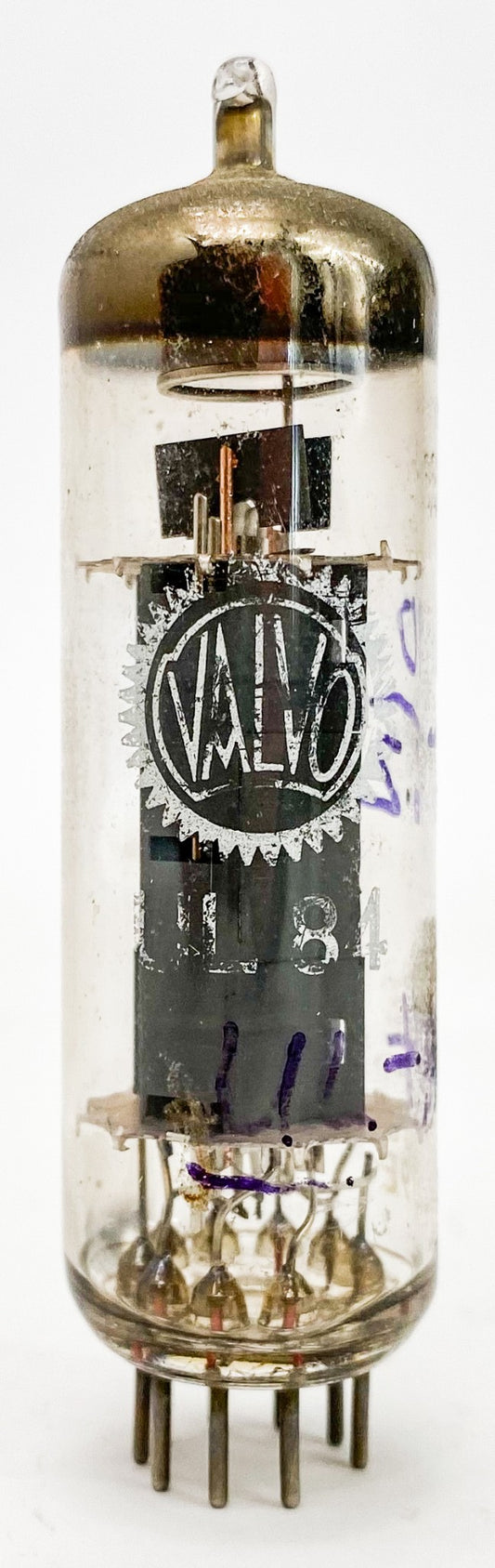 Valco UL84 Grey Plate Halo Getter Vacuum Tube Rare