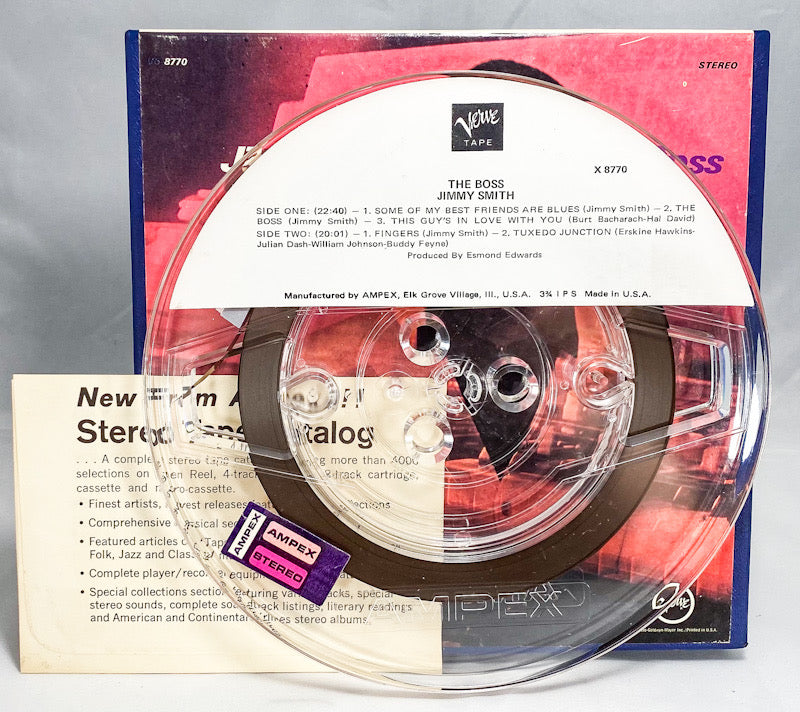 The Boss Jimmy Smith Reel to Reel Tape 3 3/4 IPS Verve