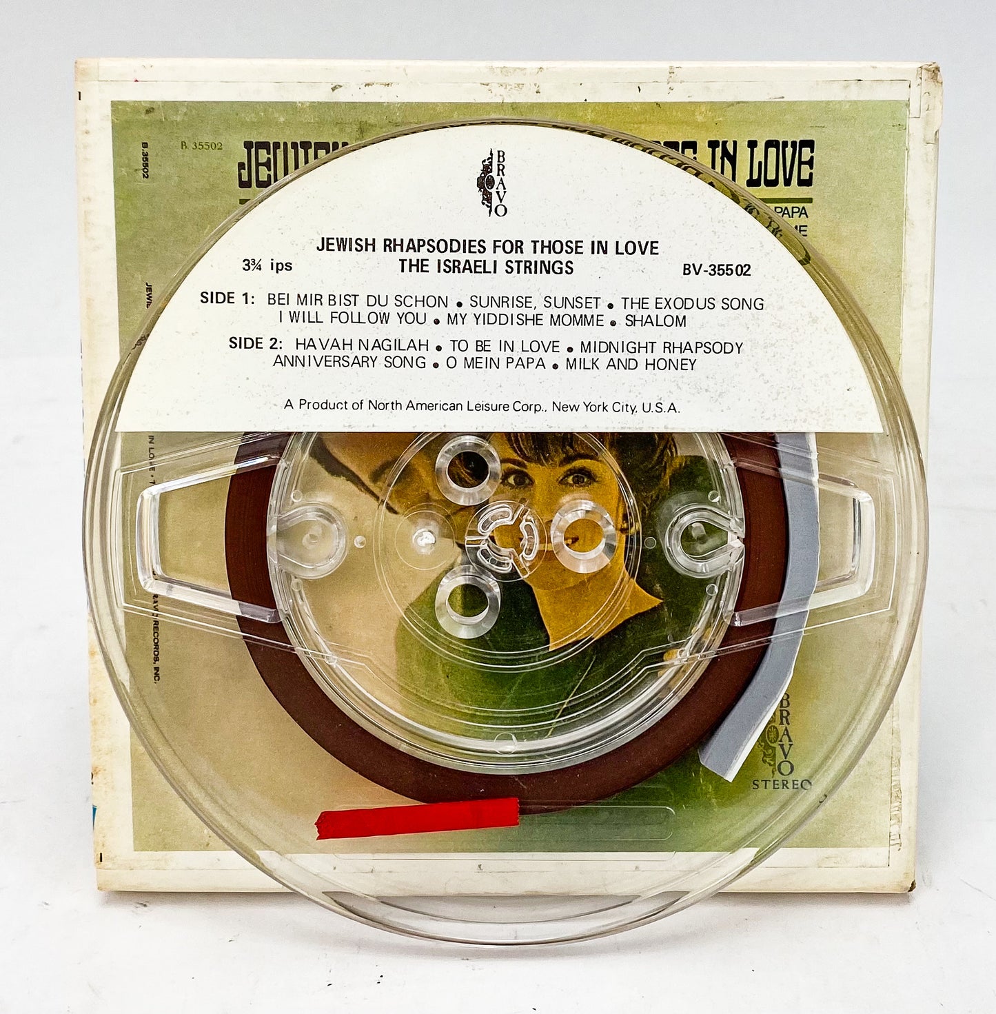 Jewish Rhapsodies For Those In Love Israeli Strings Reel to Reel Tape 7.5" Bravo