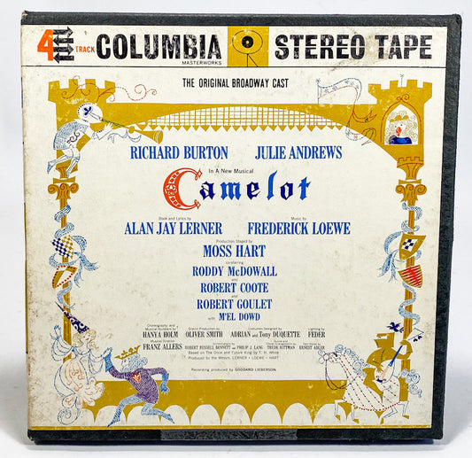 Camelot Original Broadway Cast Reel to Reel Tape 7 1/2 IPS Columbia