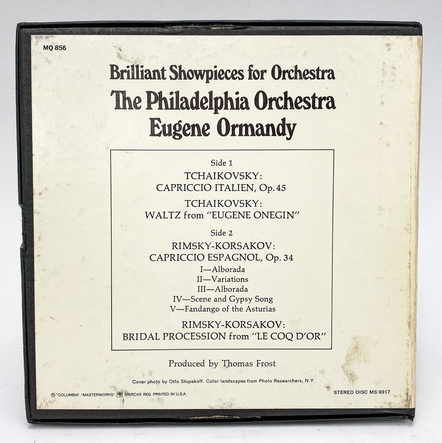 Tchaikovsky Rimsky-Korsakov Capriccio Ormandy Reel to Reel Tape 7.5 IPS Columbia