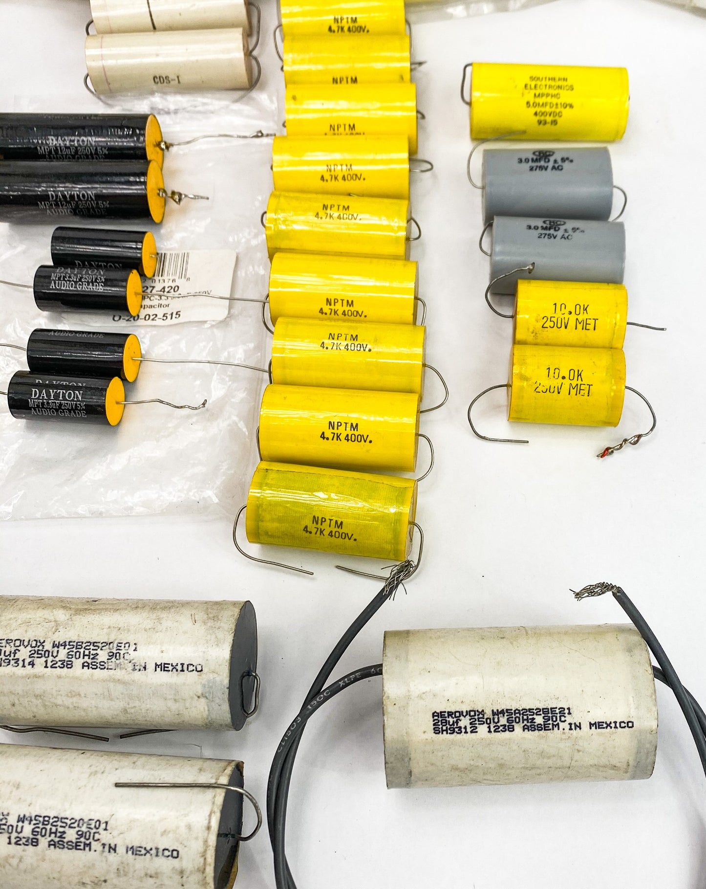 Huge Lot of Capacitors for Speaker Crossovers Vintage and NOS