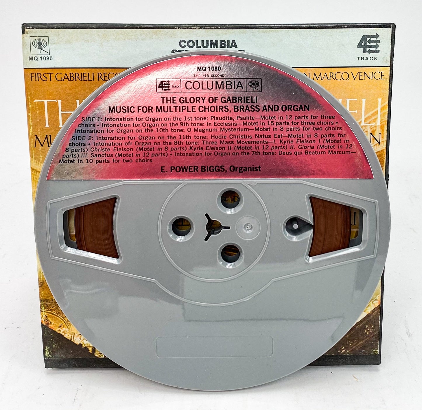 The Glory Of Gabrieli E Power Biggs Negri Reel to Reel Tape 7 1/2 IPS Columbia