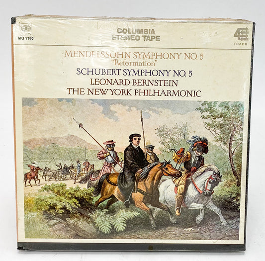 Bernstein Mendelssohn and Schubert No 5 Reel to Reel Tape 7 1/2 IPS Columbia