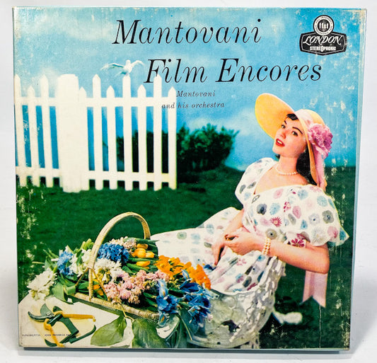 Film Encores Volumes 1 And 2 Mantovani Reel to Reel Tape 7 1/2 IPS London