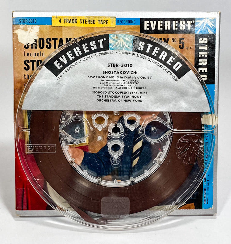 Shostakovich Symphony No 5 Stokowski Reel to Reel Tape 7 1/2 IPS Everest