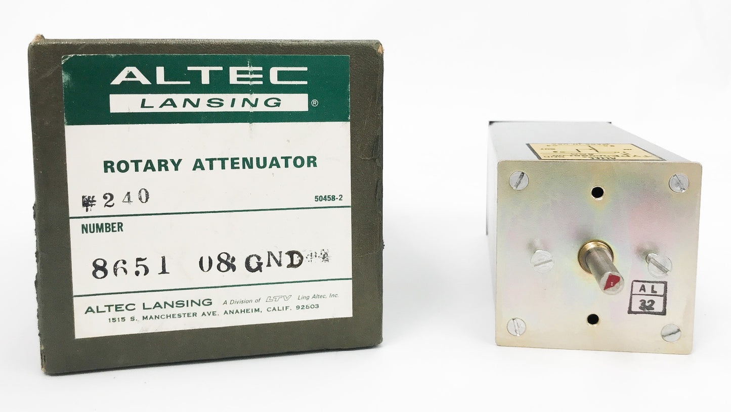 Altec Lansing Type RP8651-08 Rotary Attenuator with Original Box 1932
