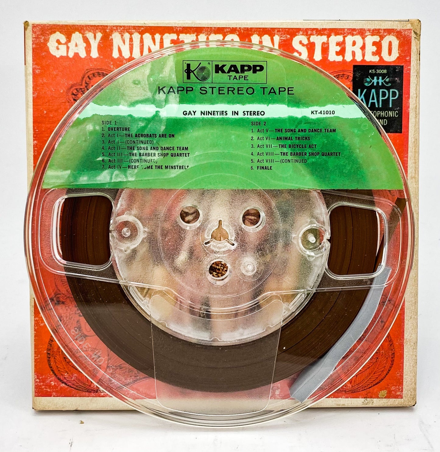 Gay Nineties In Stereo New Bijou Orchestra Reel to Reel Tape 7 1/2 IPS Kapp