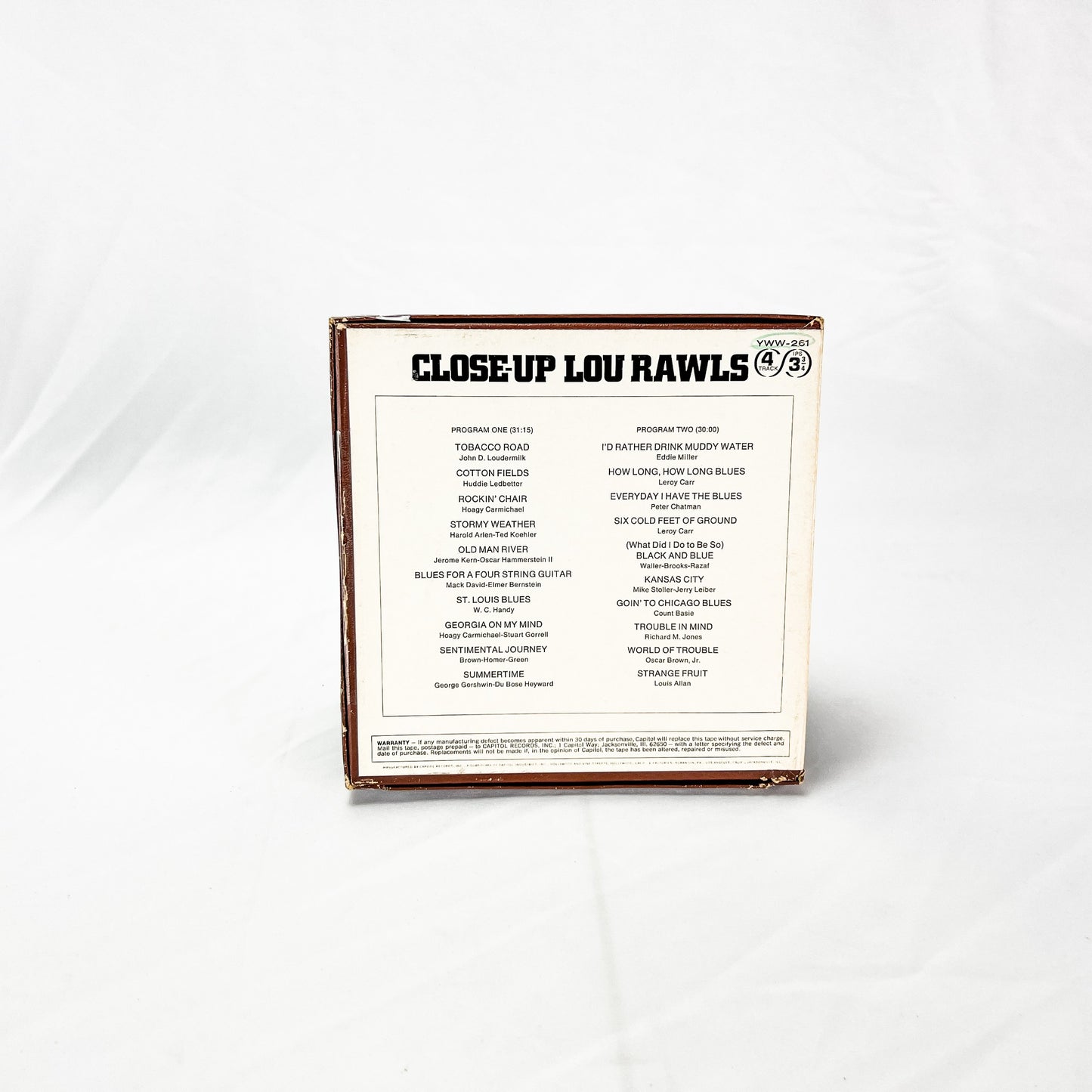 Close-Up Lou Rawls Reel to Reel Tape 3 3/4 IPS Capitol