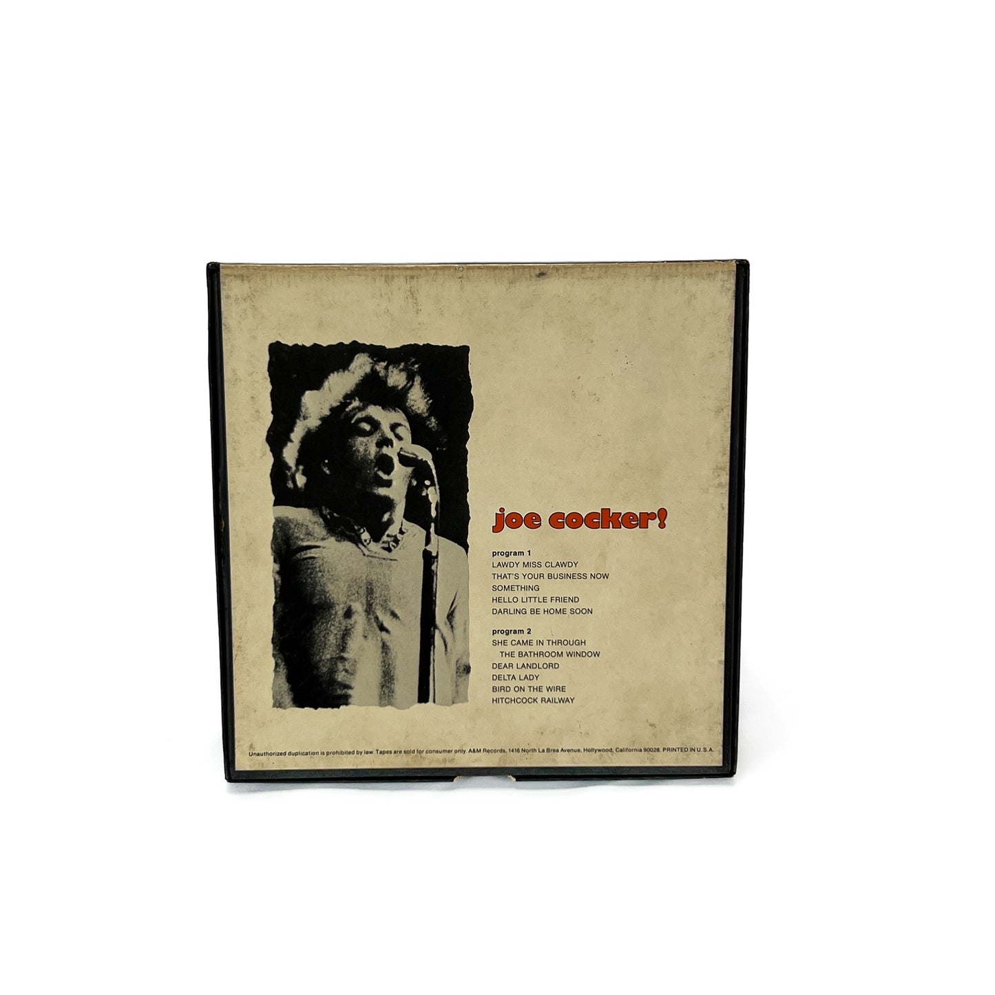 Joe Cocker! Joe Cocker Self Titled Reel to Reel Tape 7 1/2 IPS A&M