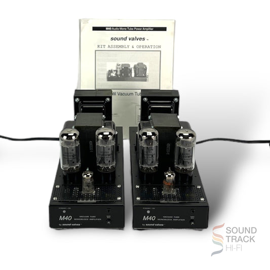 Sound Valves M40 Vacuum Tube Mono Block Power Amplifier's