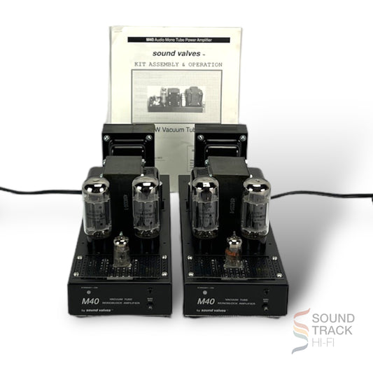 Sound Valves M40 Vacuum Tube Mono Block Power Amplifier's