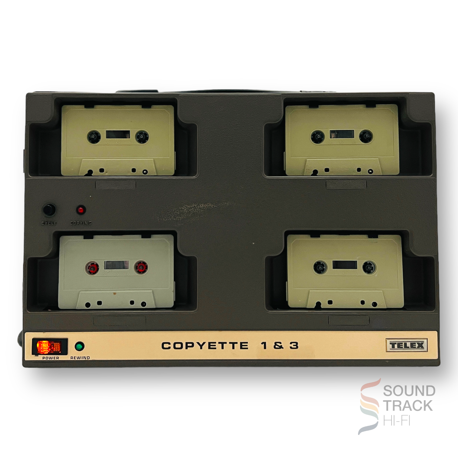 Telex Copyette 1 & 3 4 Deck Cassette Duplicator – Soundtrack Hi-Fi