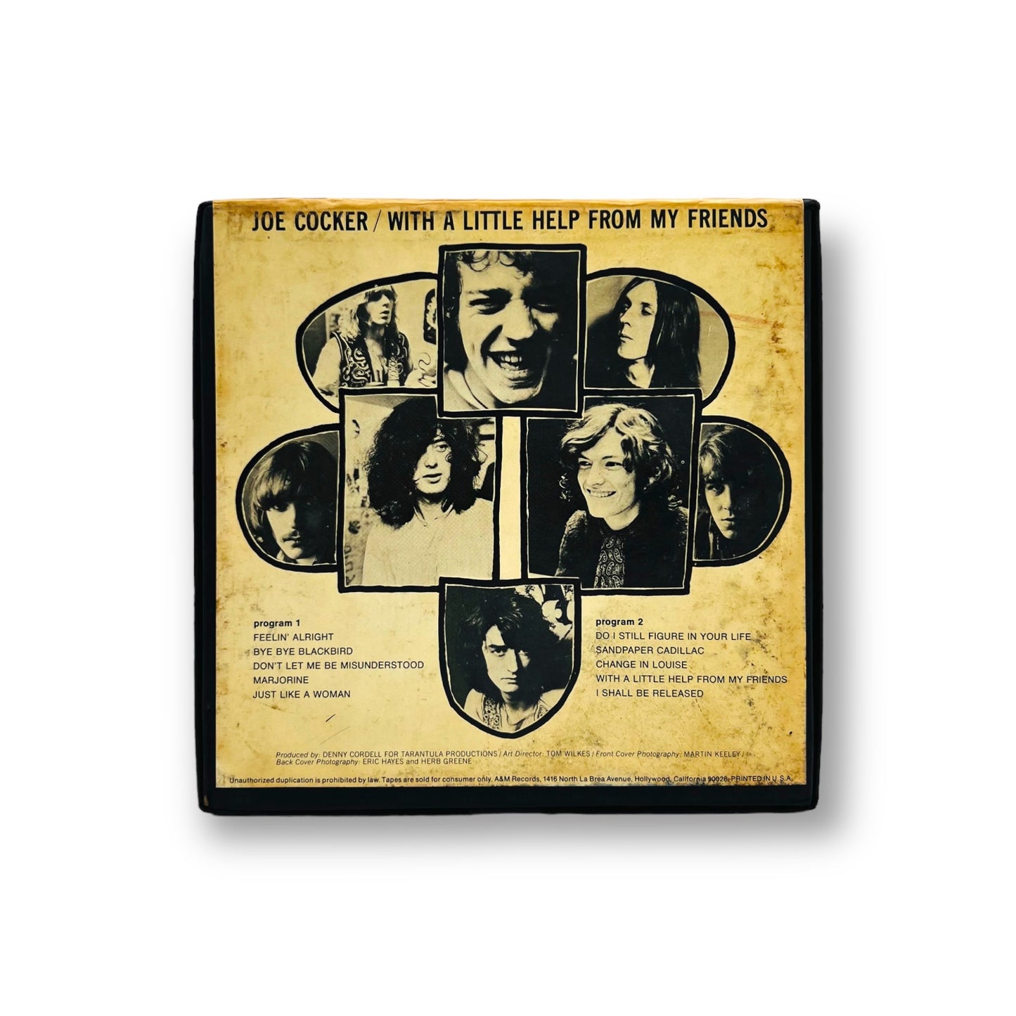 With A Little Help From My Friends Joe Cocker Reel to Reel Tape 7 1/2 IPS A&M