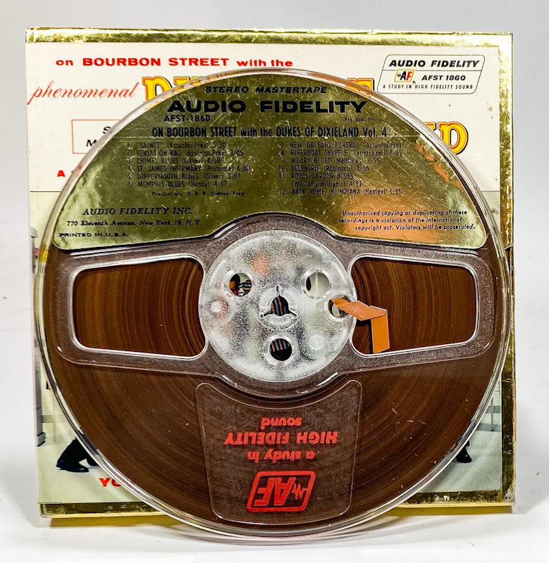 On Bourbon Street Dukes Of Dixieland Reel to Reel Tape Audio Fidelity Two Track
