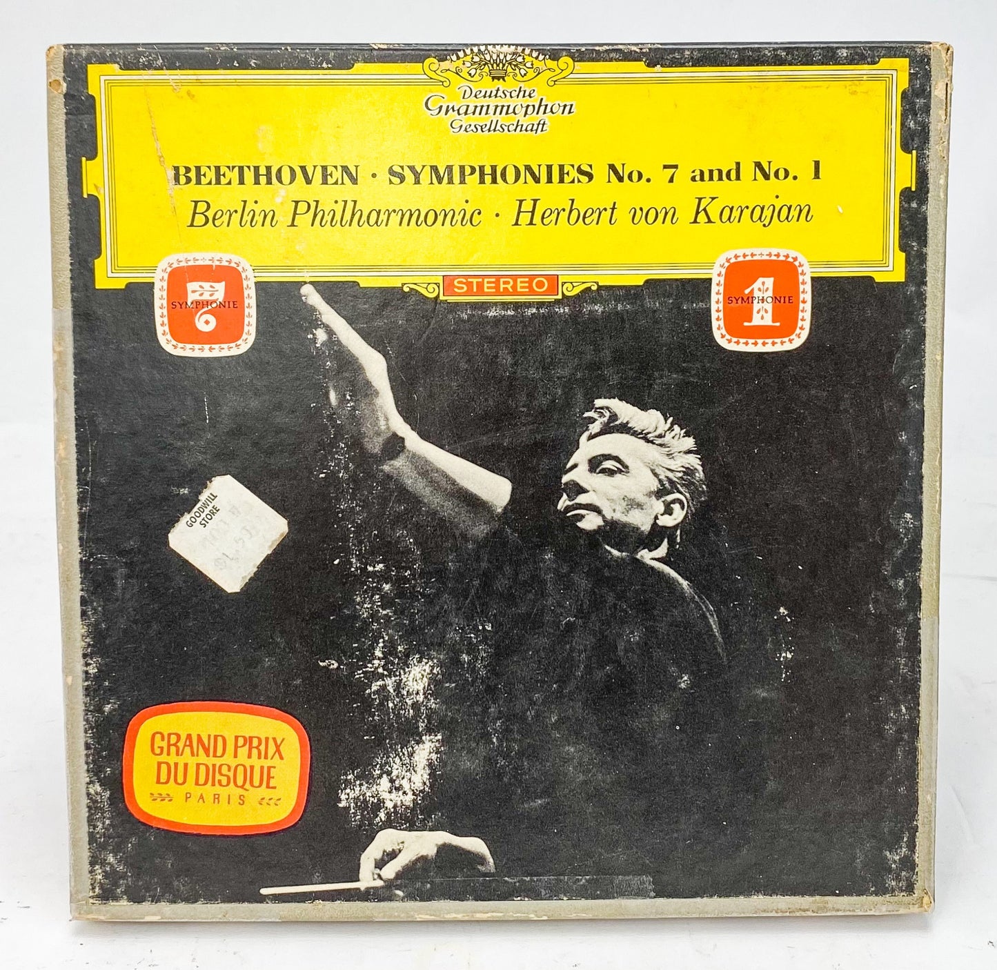 Beethoven Symphony 7 & 1 Herbert Von Karajan Reel to Reel Tape 7.5 IPS Deutsche