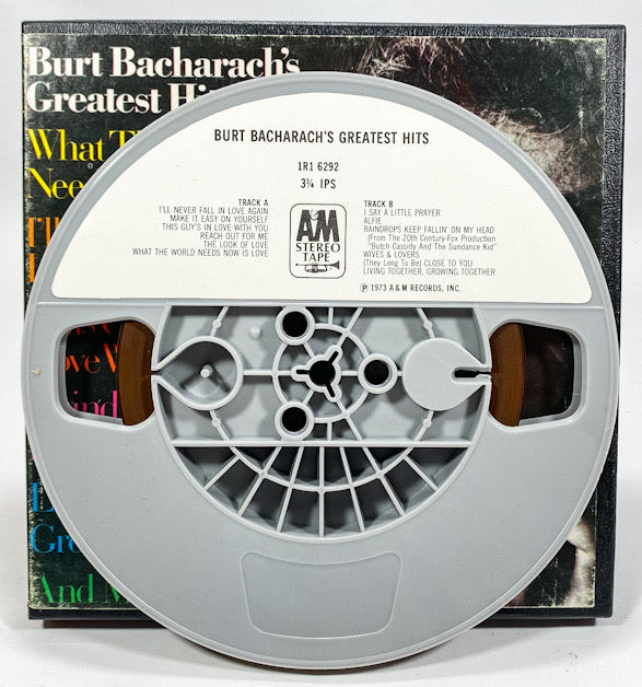 Greatest Hits Burt Bacharach Reel to Reel Tape 3 3/4 IPS A&M