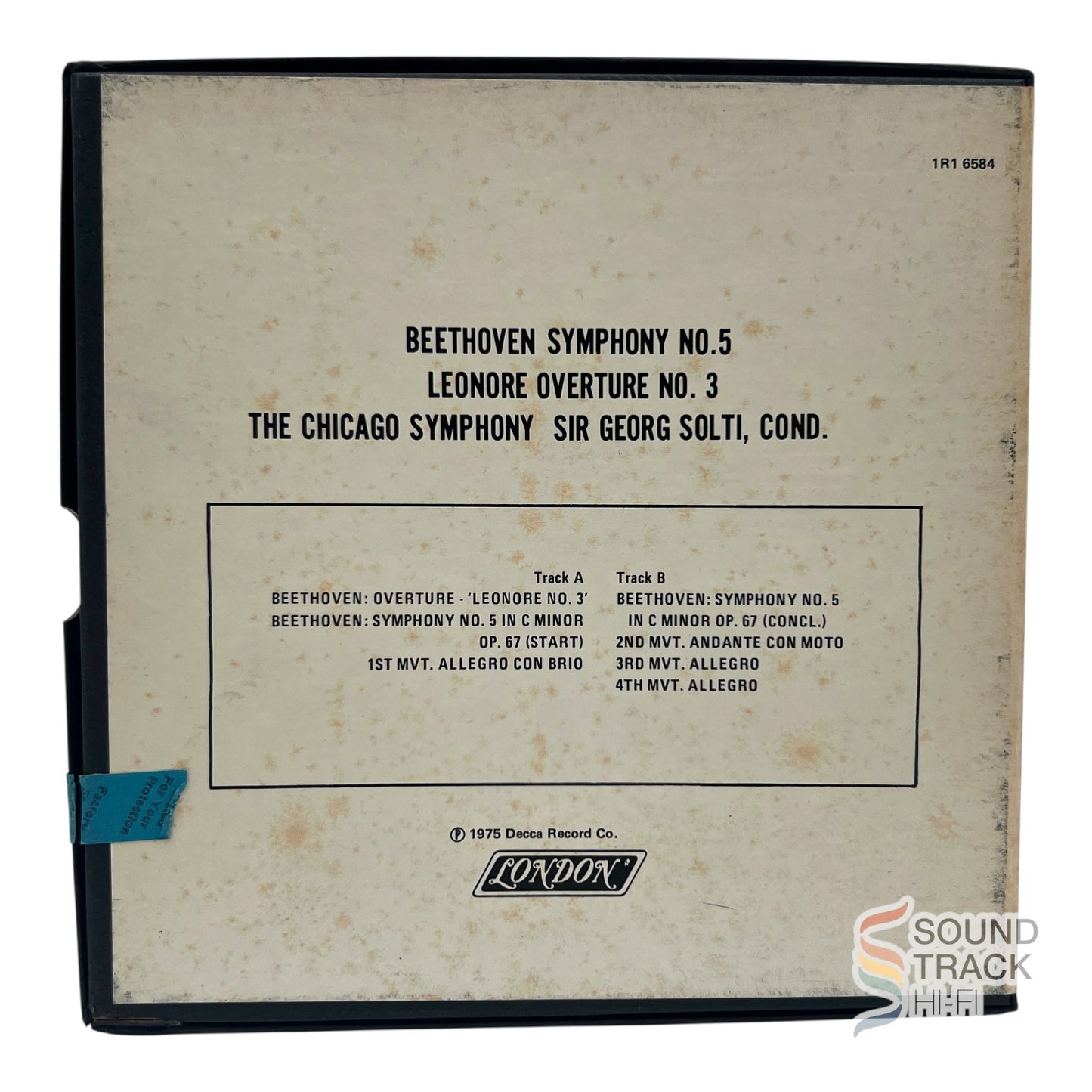 Beethoven Symphony No 5 George Solti Chicago Symphony 7 1/2 IPS Reel Tape London