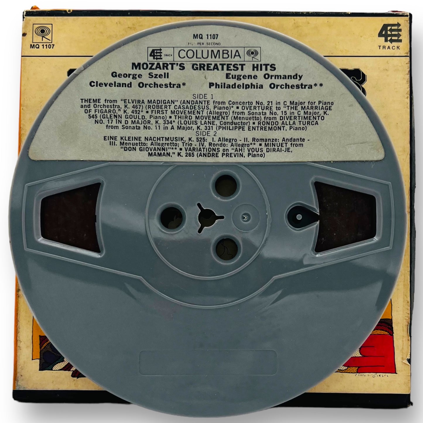 Mozart's Greatest Hits Reel to Reel Tape 7 1/2 IPS Columbia Ormandy Szell