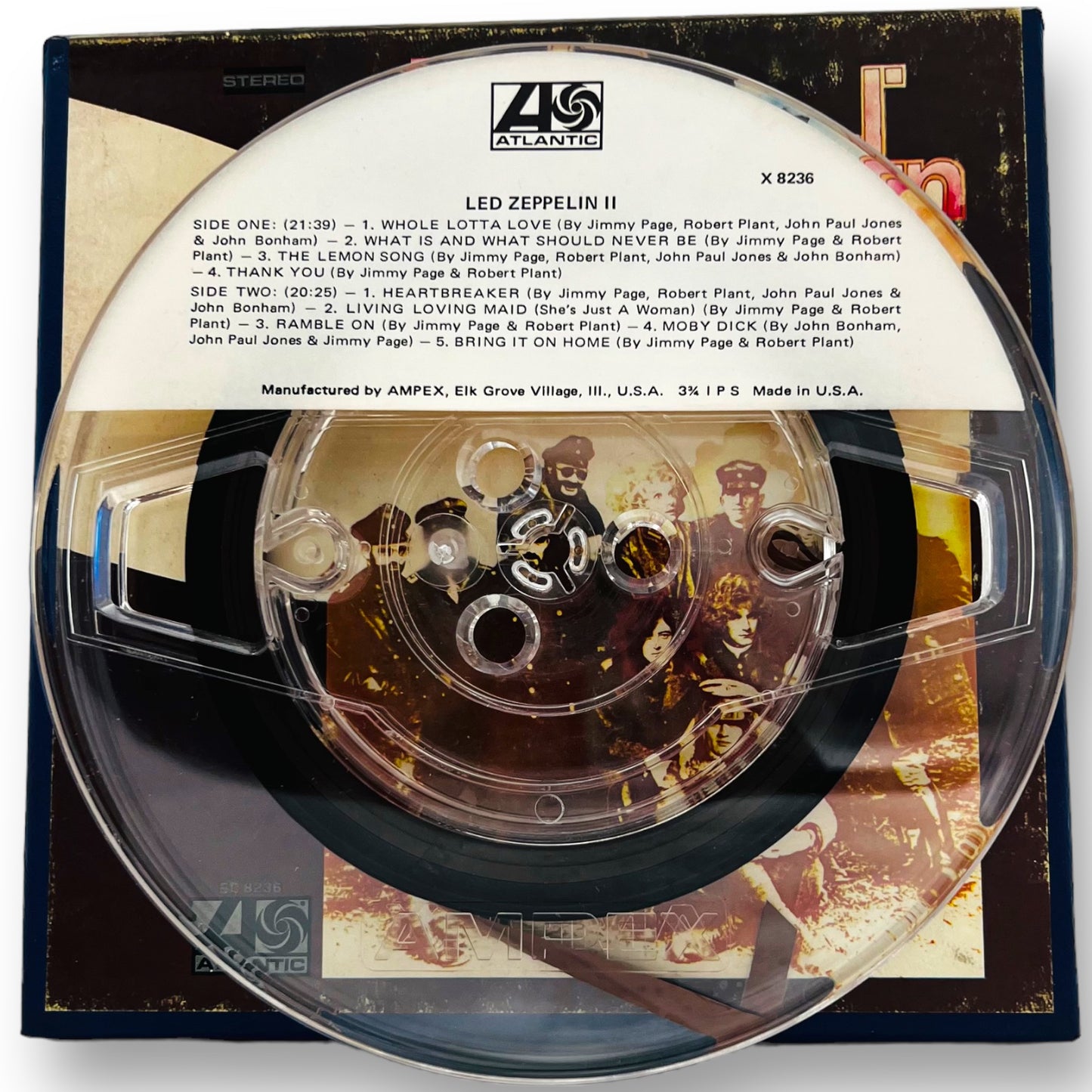 Led Zeppelin II The Only Way To Fly Reel to Reel Tape 3 3/4 IPS Atlantic