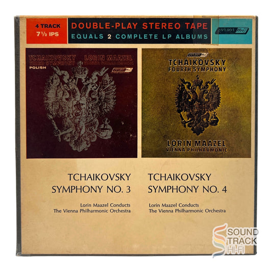 Tchaikovsky Symphony 3 & 4 Vienna Philharmonic Maazel 7.5 IPS Reel Tape London