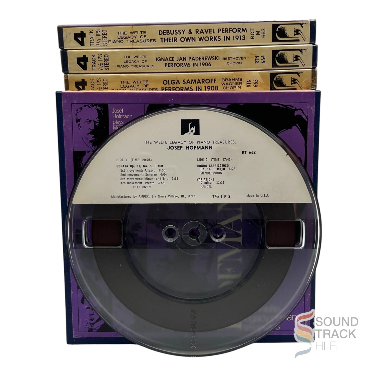 Welte Legacy Of Piano Beethoven Chopin Bach 7 1/2 IPS Reel Tape Welte Lot of 11