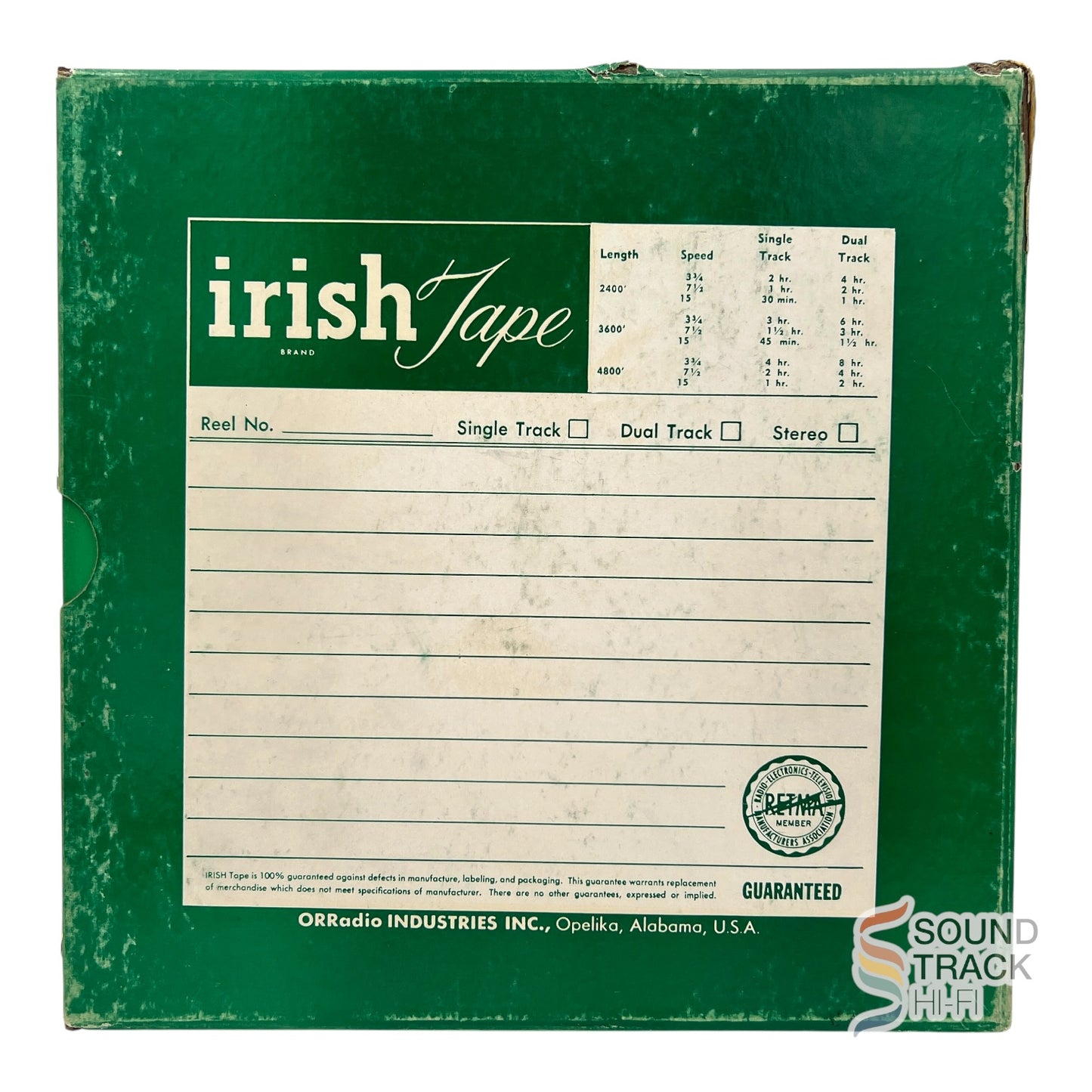 Christmas In Stereo And Salute To Benny Goodman Master Reel Tape SST 812/813