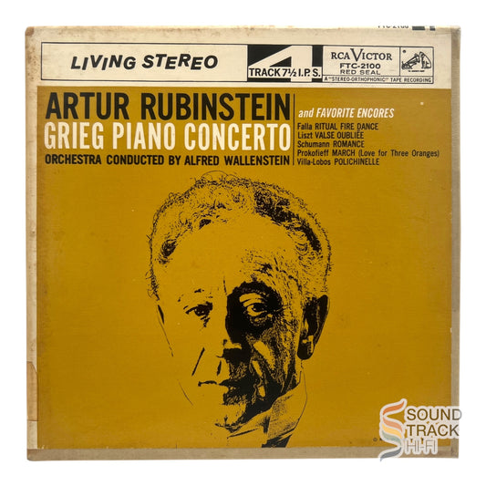 Grieg Piano Concerto Artur Rubinstein Reel to Reel Tape 7 1/2 IPS Columbia