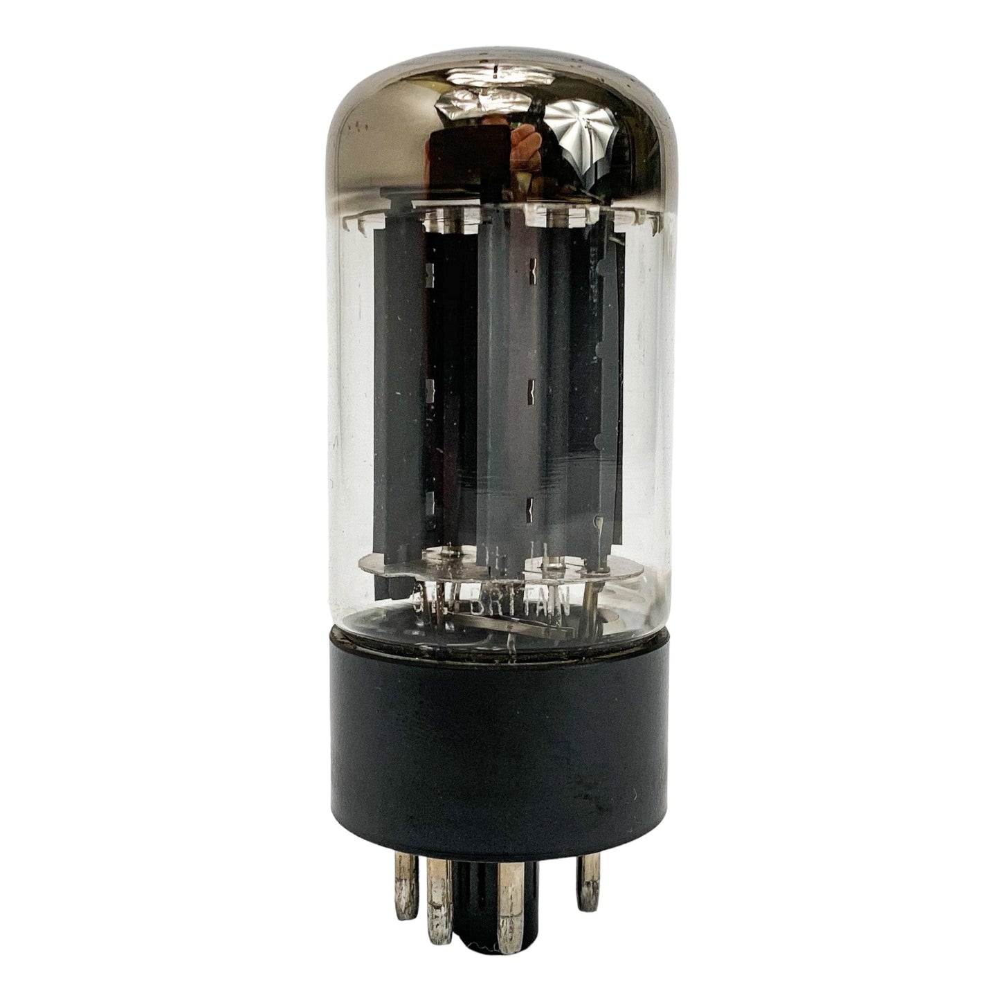 Mullard 5AR4 / GZ34 Grey Plate Dual Top O Getter 4 Notch Vacuum Tube