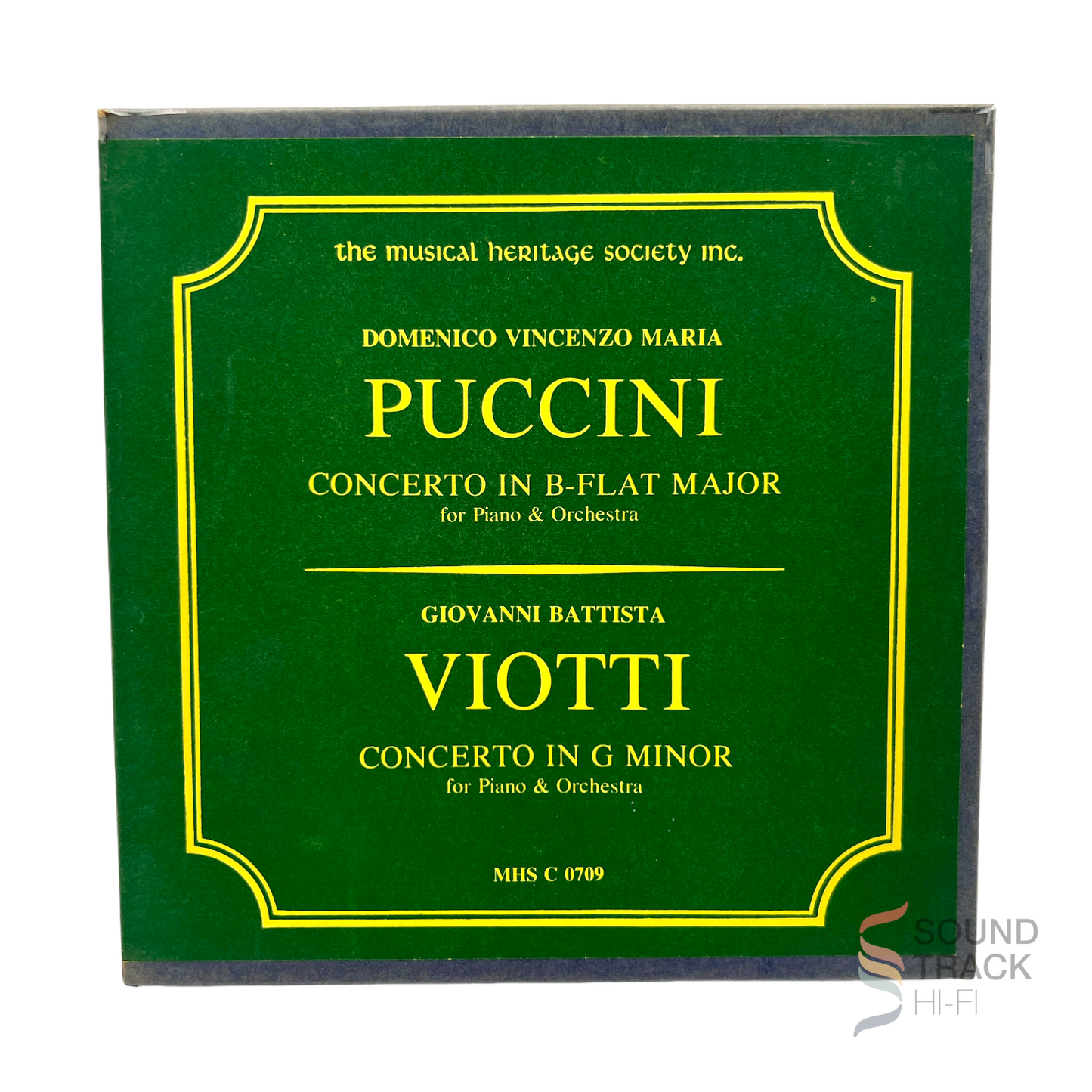 Puccini / Viotti Piano Concertos by Eugene List 7 1/2 IPS Reel To Reel Tape Dolby