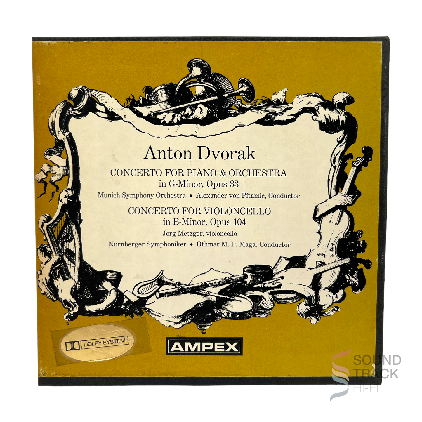 Anton Dvorak Opus 33 & 104 by Von Pitamic & M. F. Maga 7 1/2 IPS Reel Tape Dolby