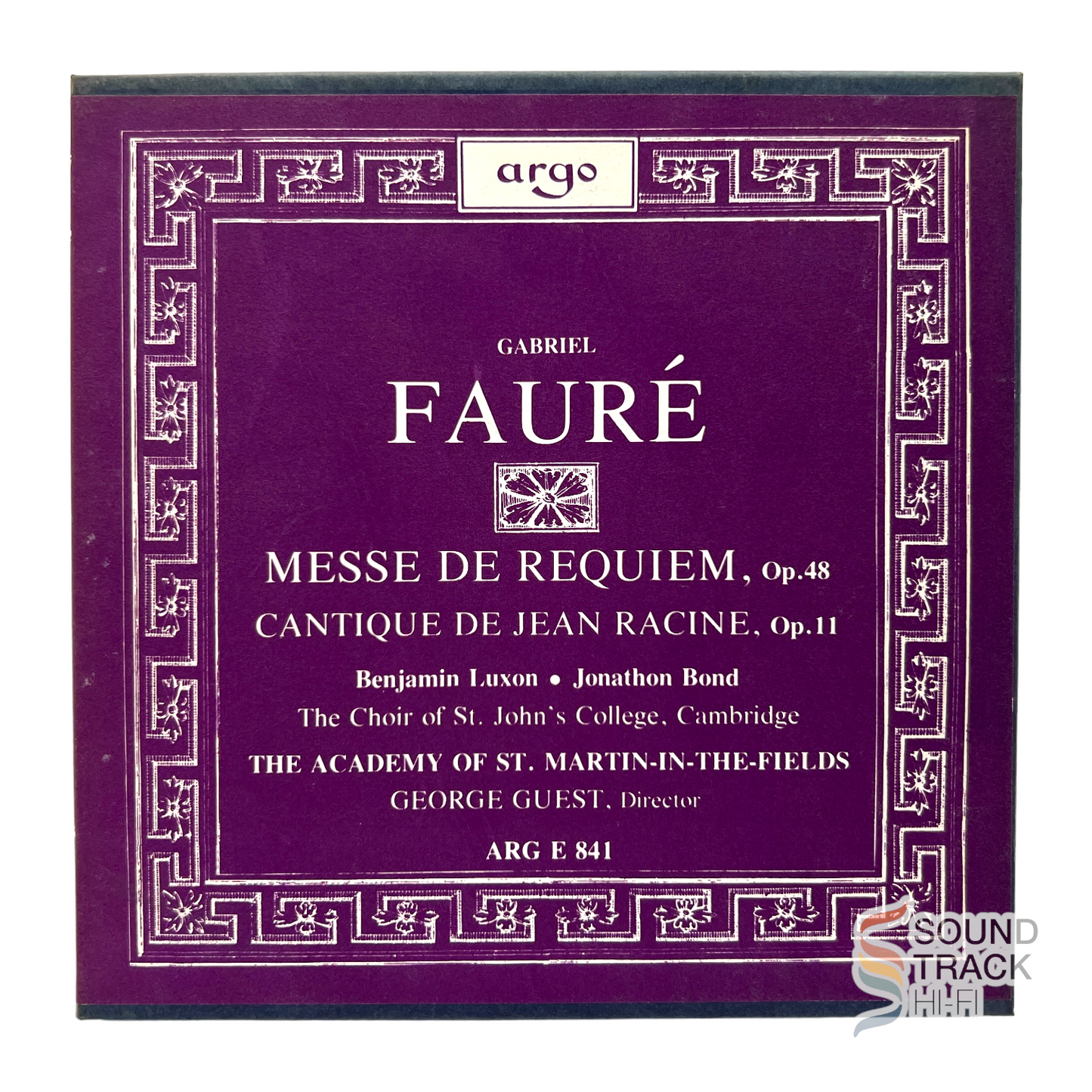 Faure Messe De Requiem Cantique De Jean Racine 7 1/2 IPS Reel Tape Dolby