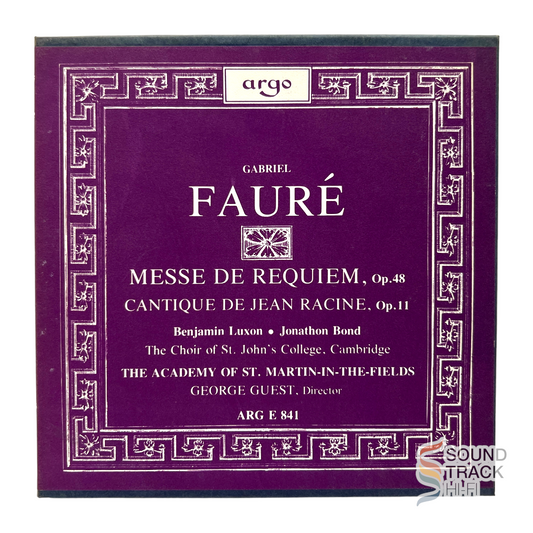 Faure Messe De Requiem Cantique De Jean Racine 7 1/2 IPS Reel Tape Dolby