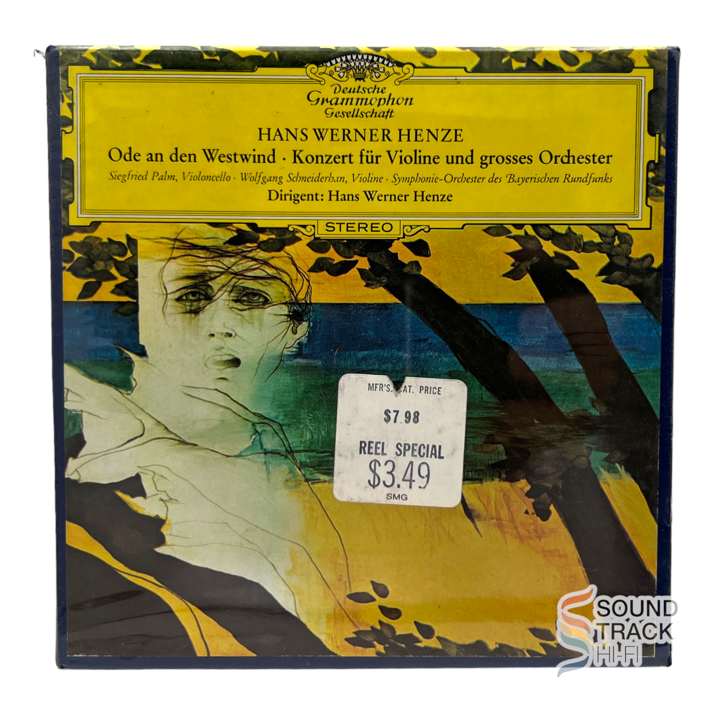 Henze Ode To The West Wind Violin Concerto 7 1/2 IPS Reel To Reel Tape Deutsche