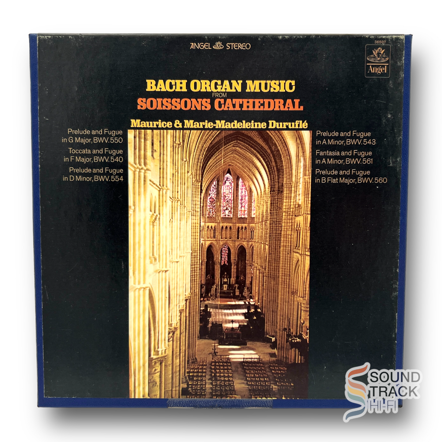 Bach Organ Music From Soissons Cathedral Maurice Duruflé 7.5 IPS Reel Tape Angel