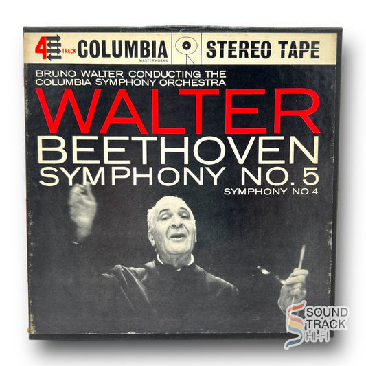 Beethoven Symphony No 4 and 5 Bruno Walter 7 1/2 IPS Reel Tape Columbia